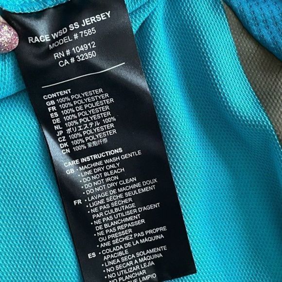 # 0033 Bontrager | Short Sleeve Cycling Jersey Shirt Blue Womens Large - Picture 14 of 16